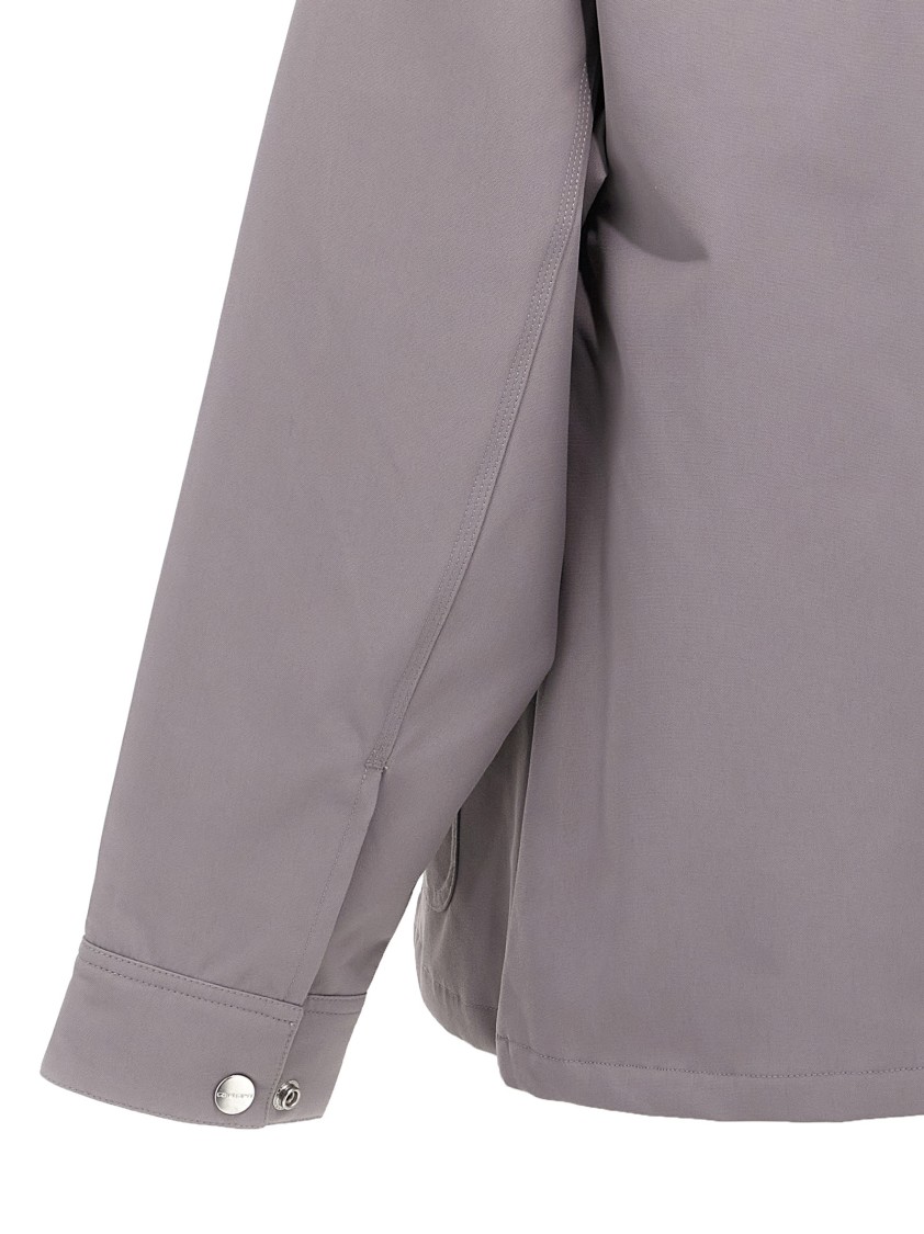 Carhartt Omens Yosemite Clapton Patch-pockets Relaxed-fit Woven Jacket In Gray