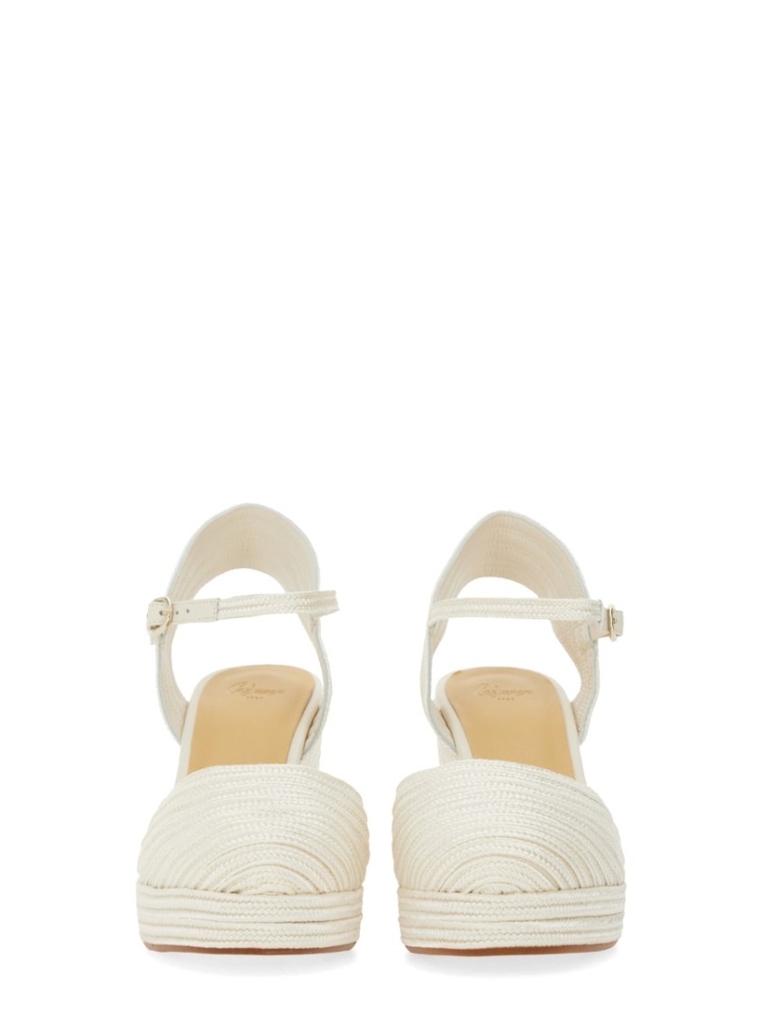 Shop Castaã±er Castaner "carolyn" Espadrille In White