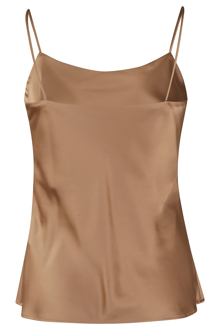 Herno Straight Neckline Satin Finish Top