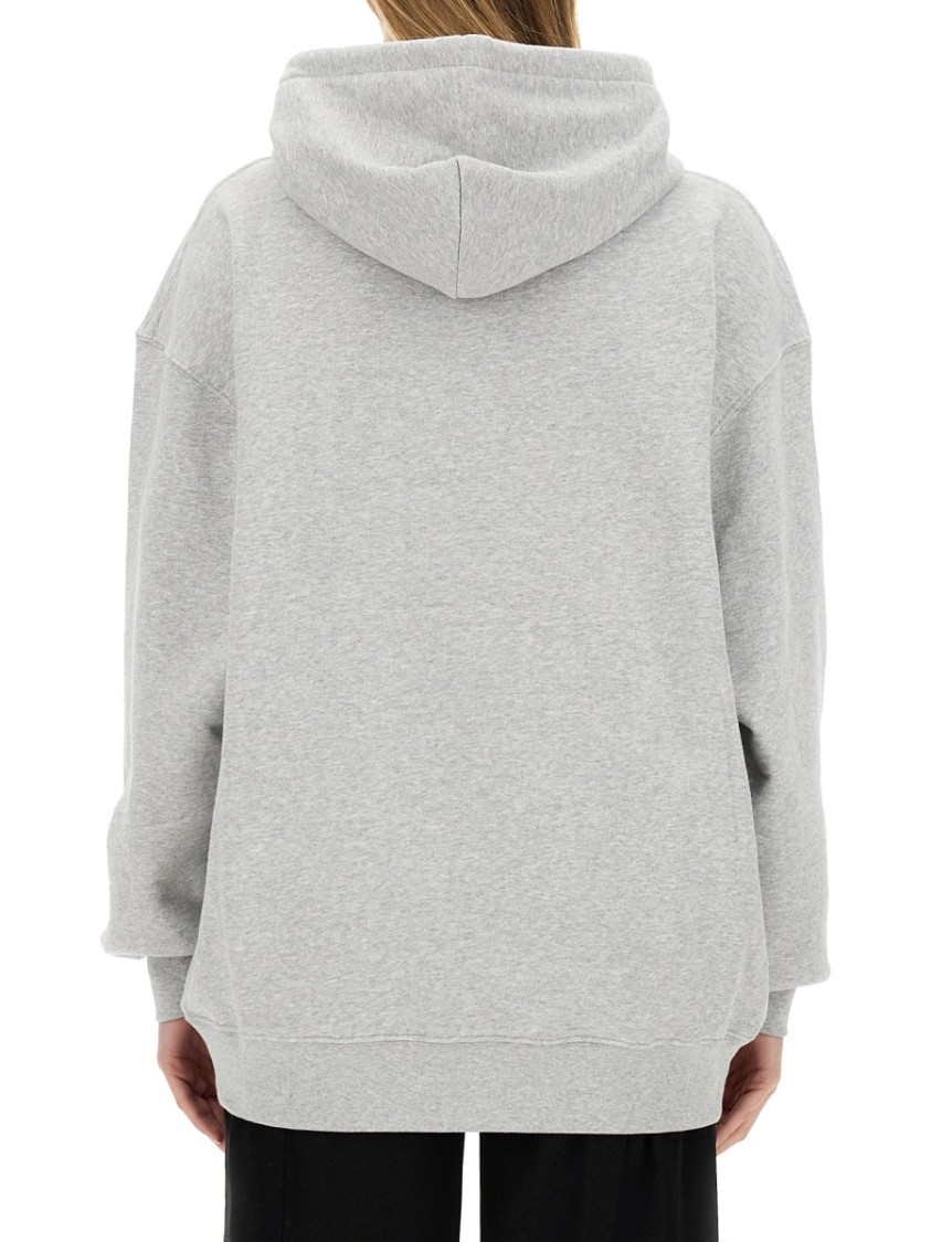 Moschino Oversized Grey Sweatshirt In White