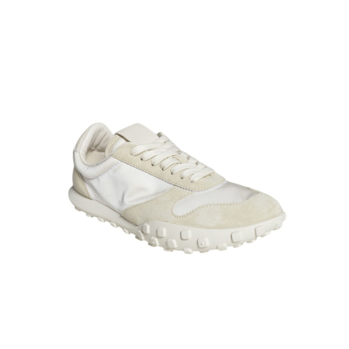 Jil Sander Women White Leather And Suede Moon Sneakers In White