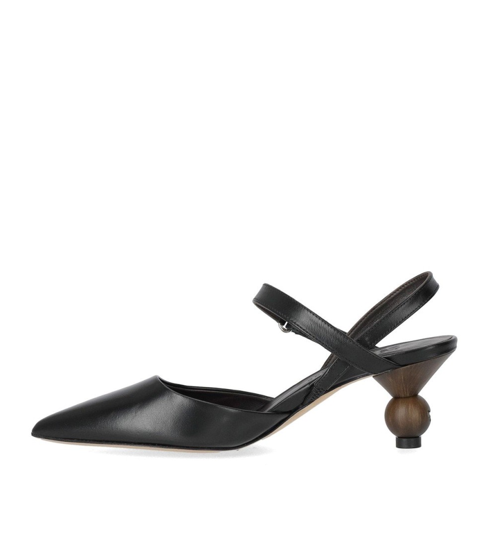 Max Mara Palo Black Slingback Pump In Black