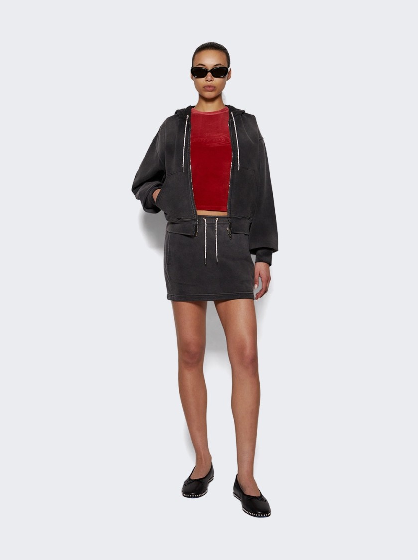 Shop Alexander Wang Lina Ballchain Flat Black
