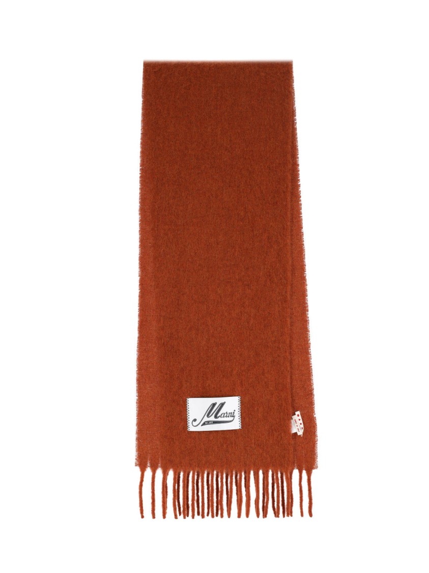 Marni Scarf With Stylish Fringed Edges
