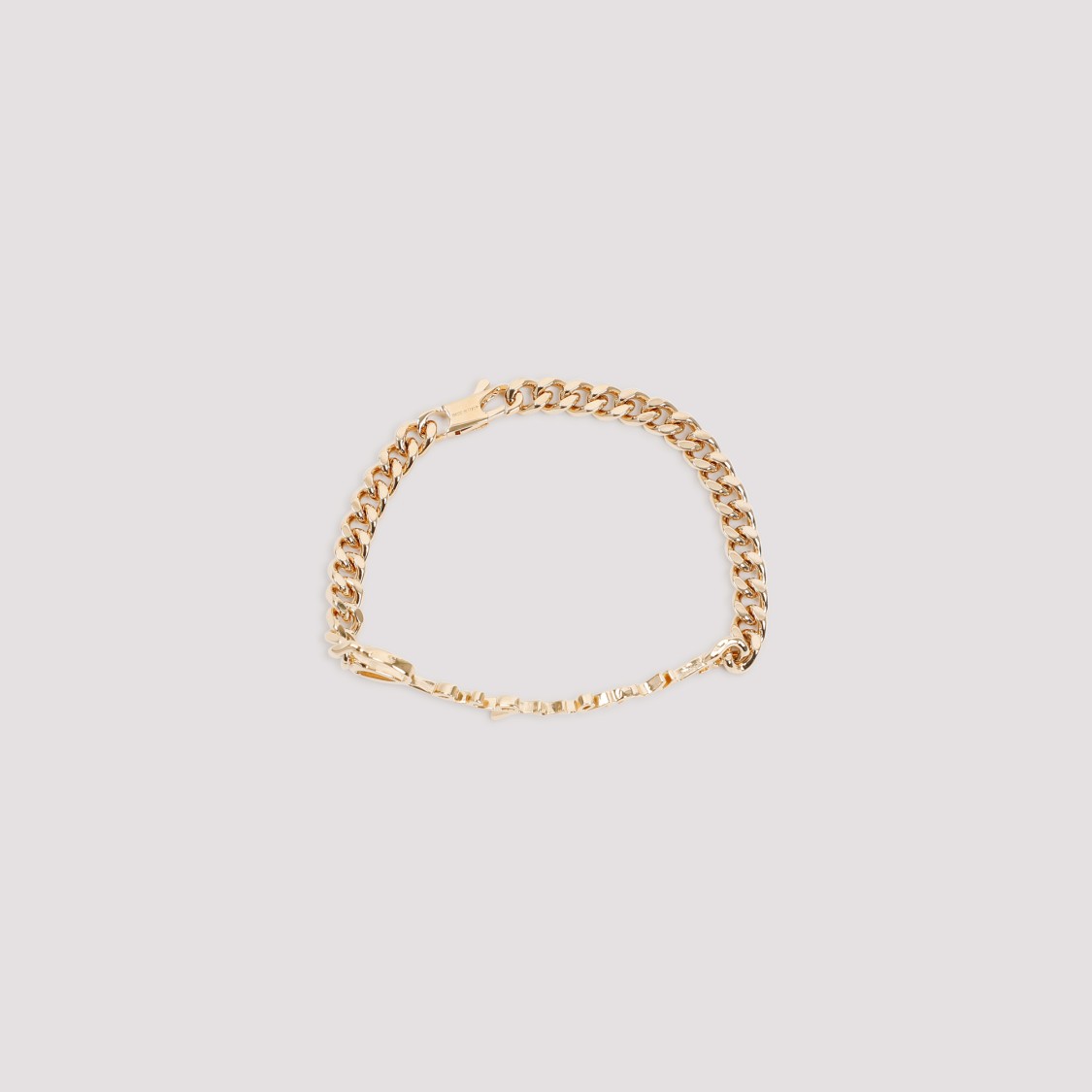 Jacquemus La Gourmette Logo Lettering Bracelet In Gold
