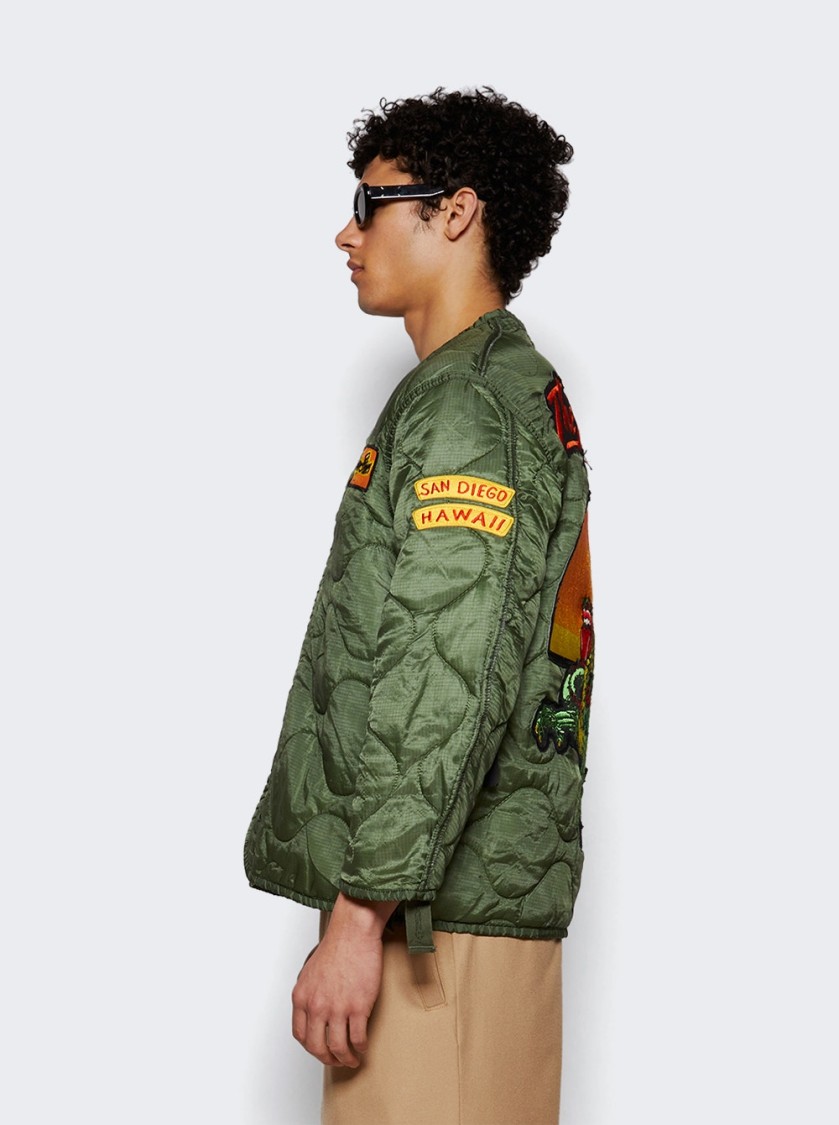 Madeworn Rolling Stones Jacket Army In Green