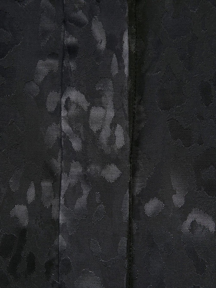 Just Cavalli Elegant Long Sleeve Shirt With Subtle Animal Print And Premium Fabric In Black