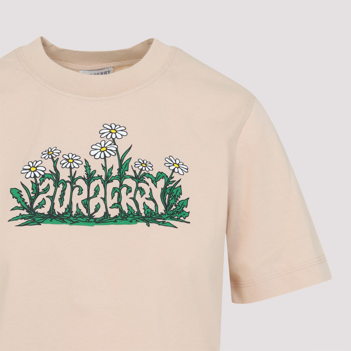 Burberry Soft Cotton T-shirt With Vibrant Floral Graphic