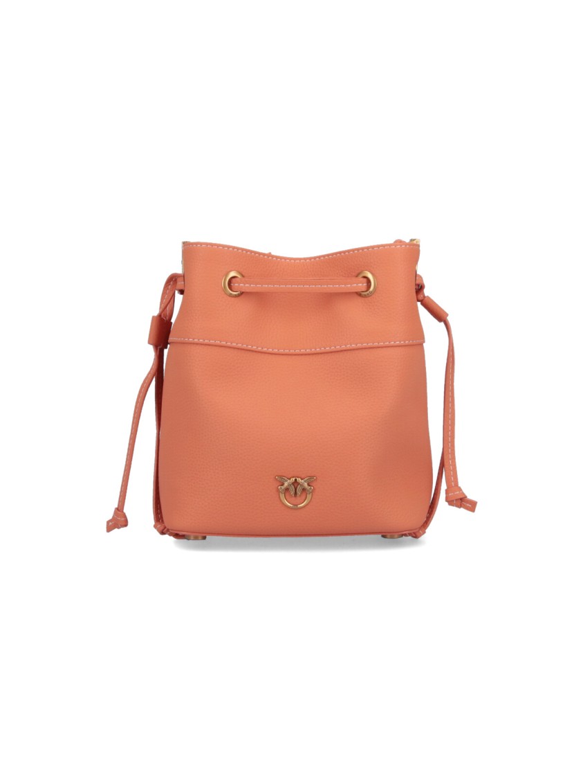 Pinko Logo Bucket Bag  Orange