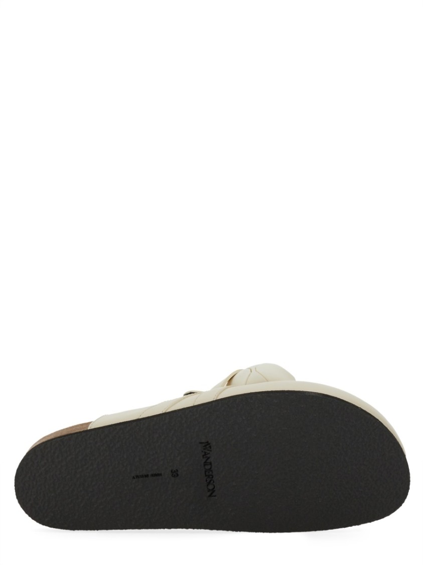 Jw Anderson Loafer With Chain In White