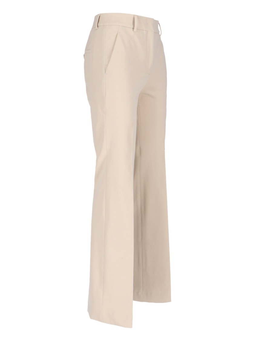 Shop Incotex Beige Cotton Straight-leg Trousers With Tailored Finish In Neutrals