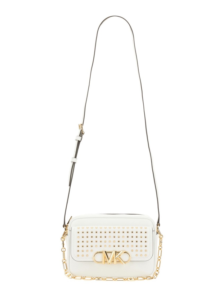 Shop Michael Michael Kors Medium Bag With Removable Chain Handle And Studded Front Panel