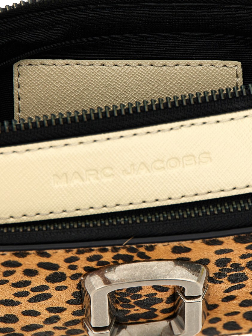 Marc Jacobs 'the Cheetah Snapshot' Crossbody Bag In Brown