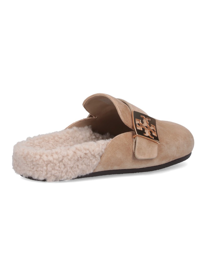 Tory Burch Mules Mellow In Shearling Color Taupe In Neutrals