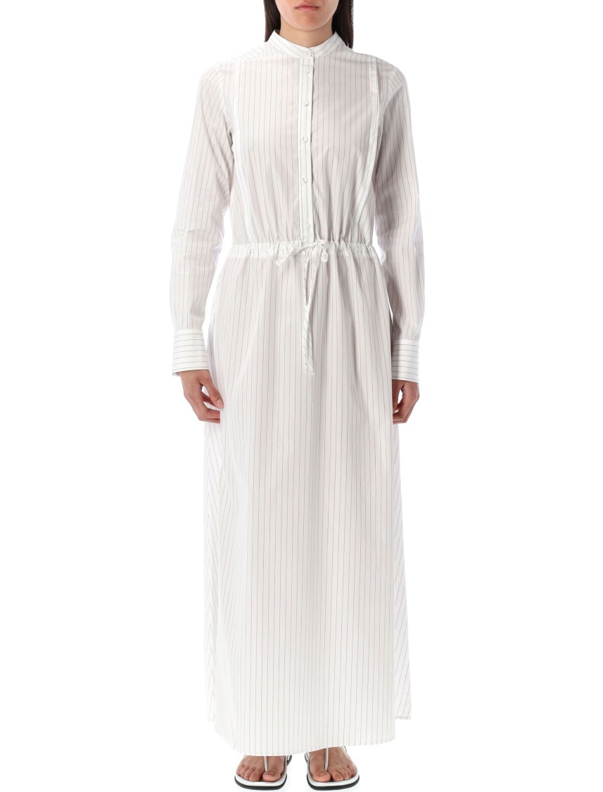 Shop Fabiana Filippi Striped Poplin Shirt Dress