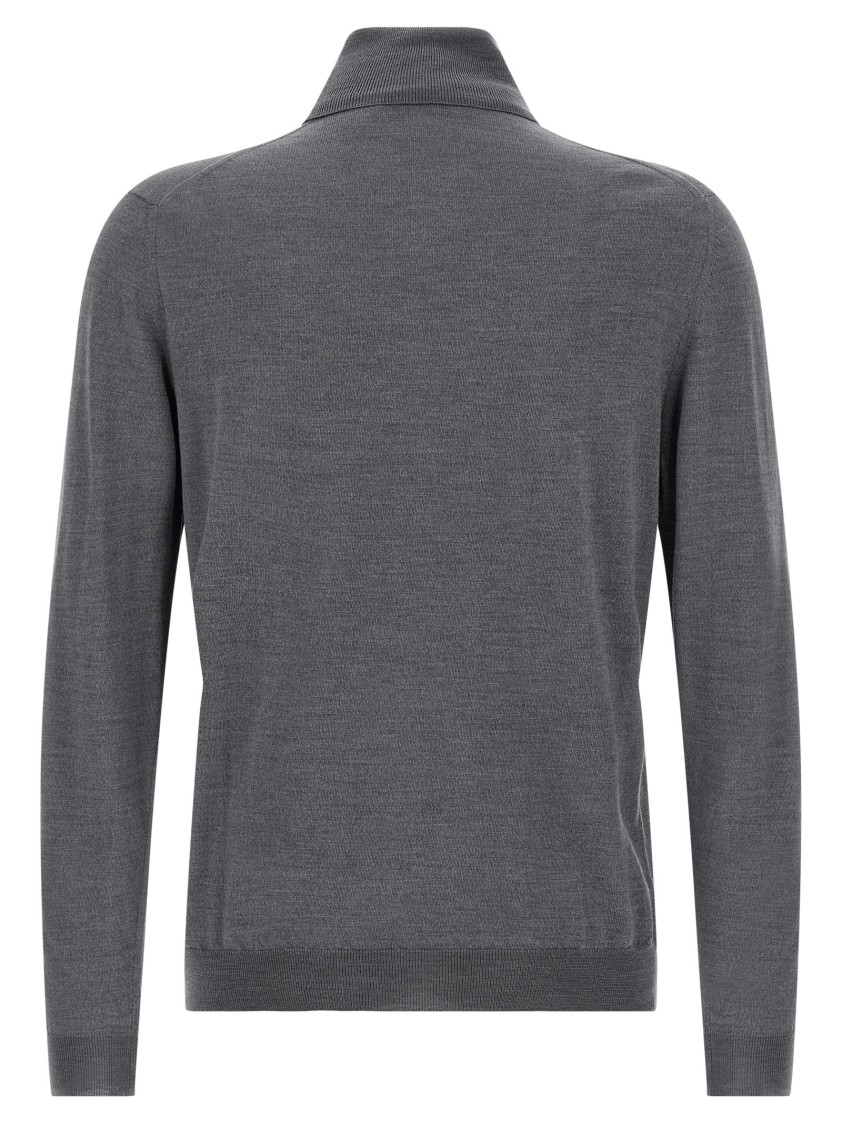 Zanone Lightweight Grey Flexwool Sweater In Gray