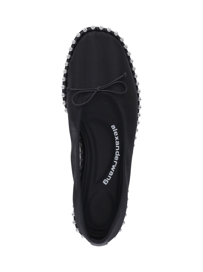 Alexander Wang Lina Studded Mesh Ballet Flats