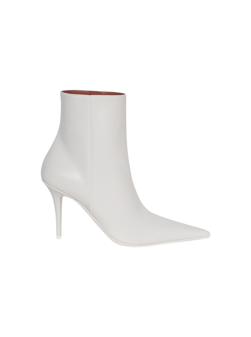 AMINA MUADDI AMINA MUADDI BARBARA BOOTIE - WHITE NAPPA LEATHER 