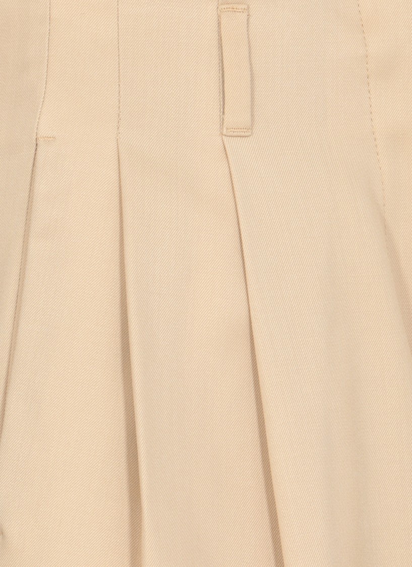 Golden Goose Deluxe Brand Beige Beige Virgin Wool Pants In Neutrals