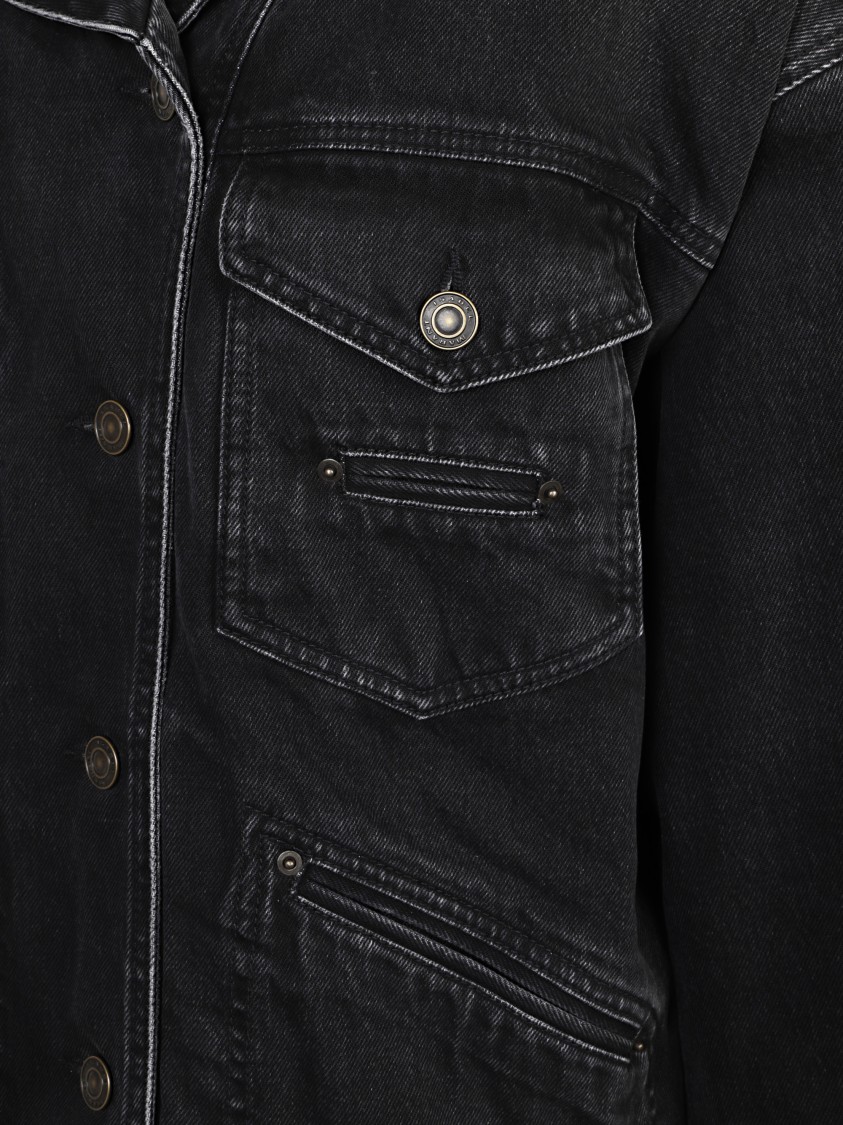 Isabel Marant Pimia Denim And Faux Fur Jacket | THE LIST