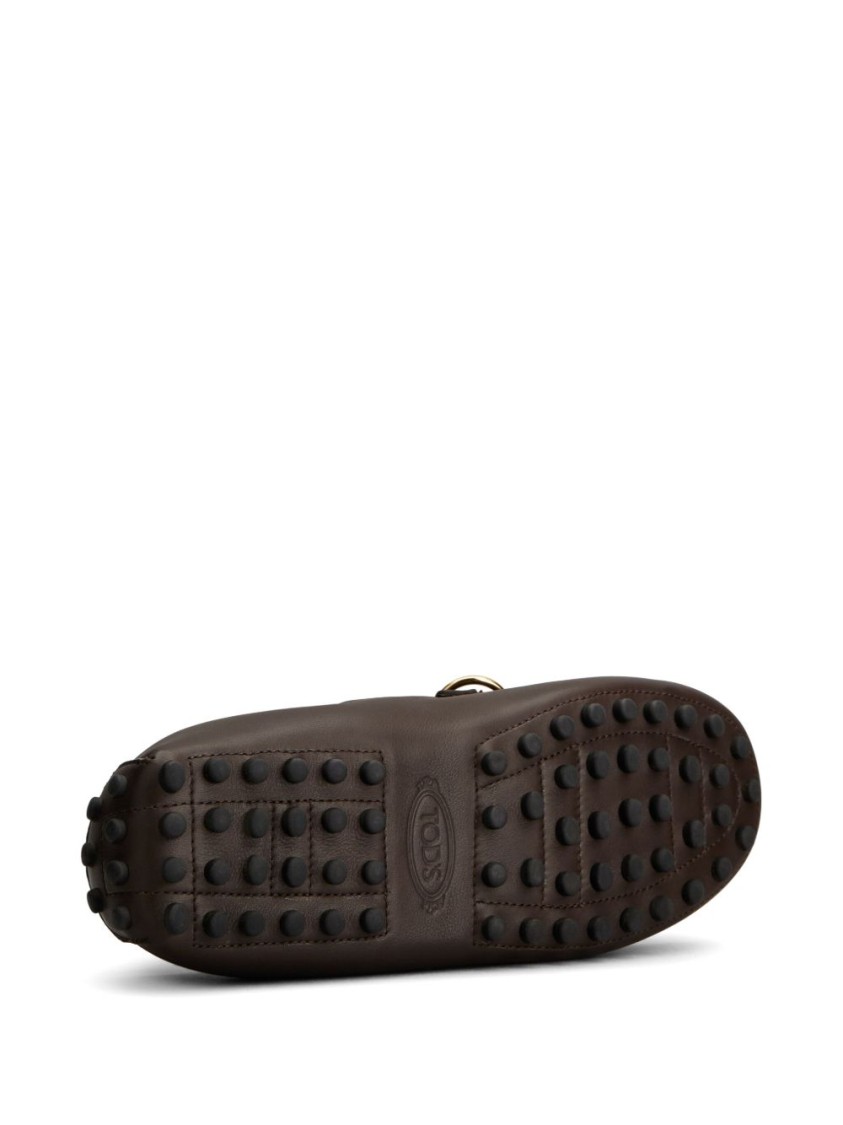 Tod's Gommino 22l Embellished Leather Loafers In Brown