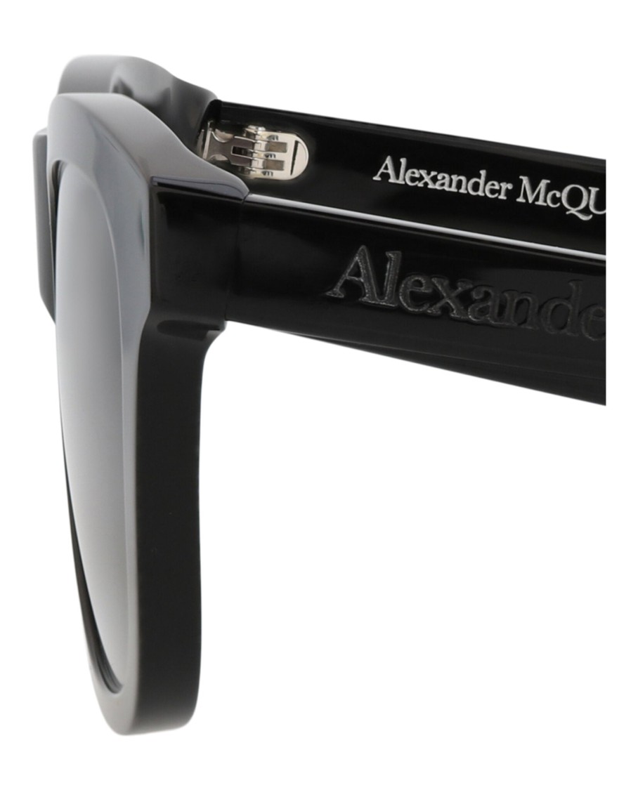 Alexander Mcqueen Square-frame Recycled Acetate Sunglasses In Gray