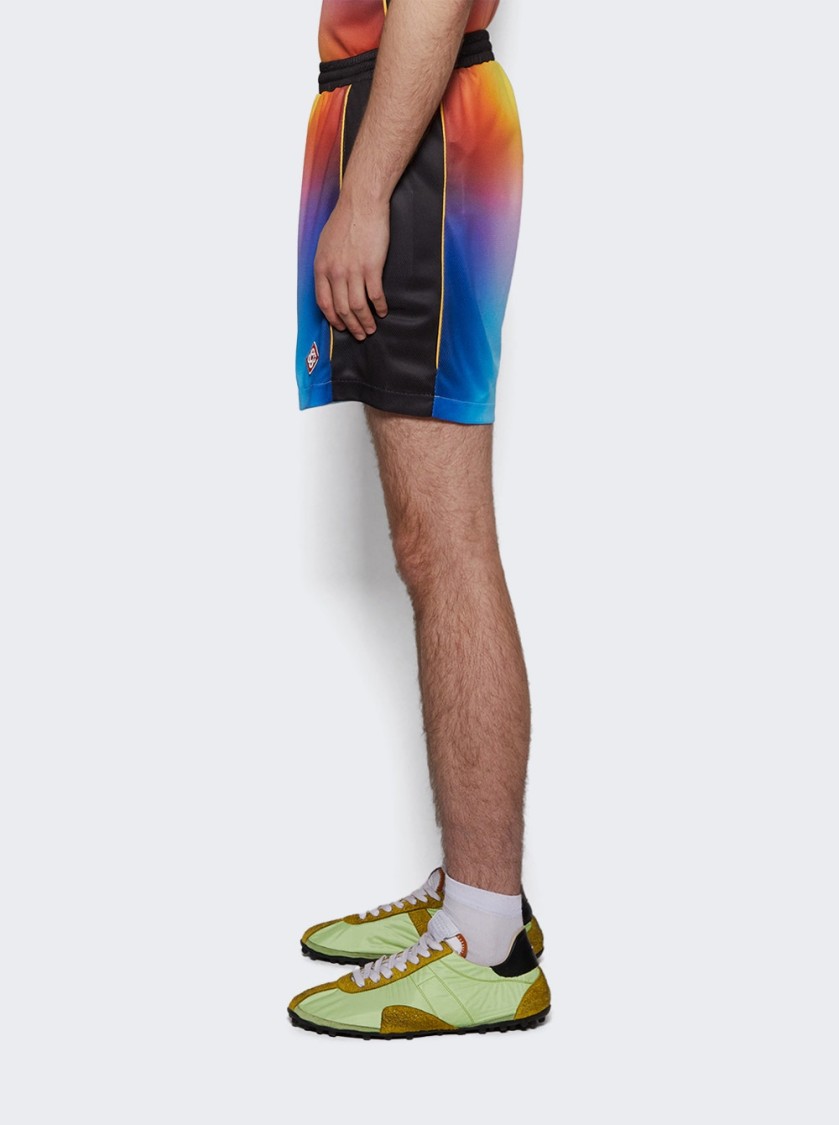 Casablanca Drawstring Elastic Waistband Football Shorts
