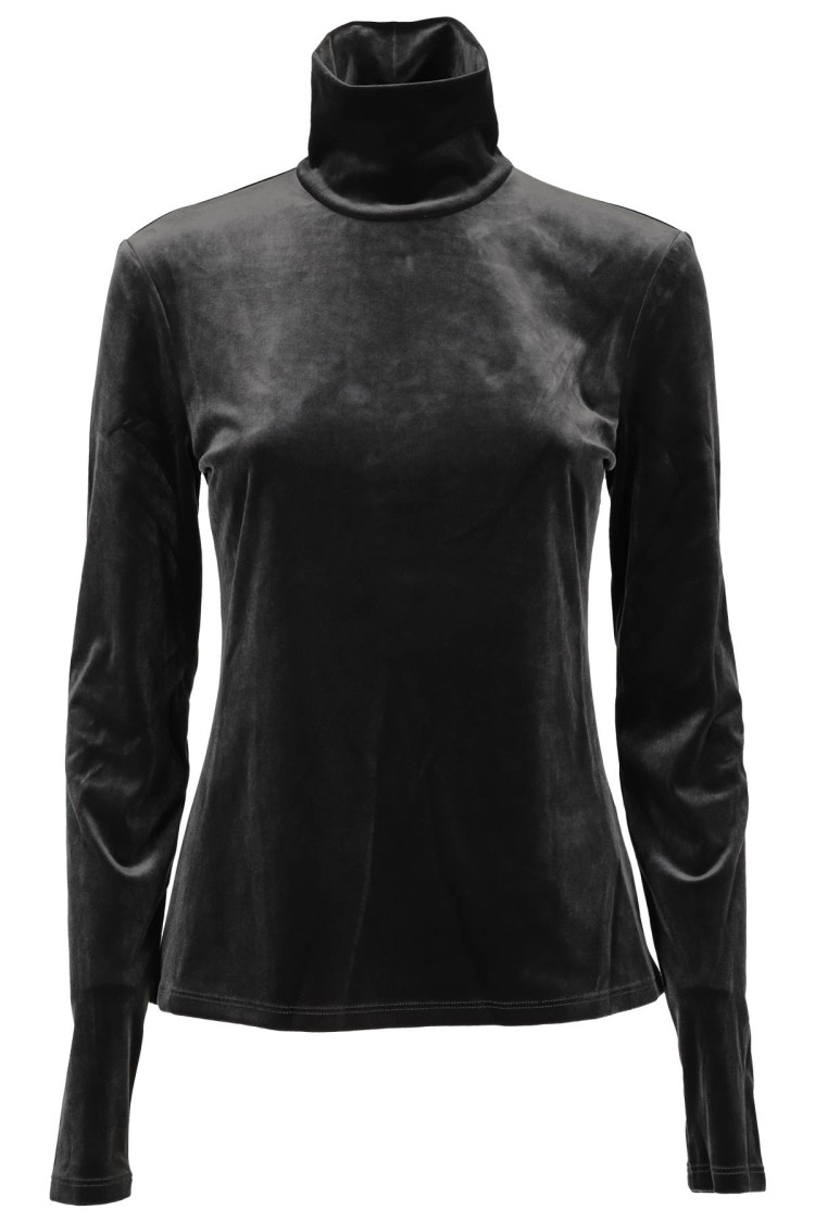 PROENZA SCHOULER X WHITE LABEL PROENZA SCHOULER X WHITE LABEL STRETCH VELVET SWEATER