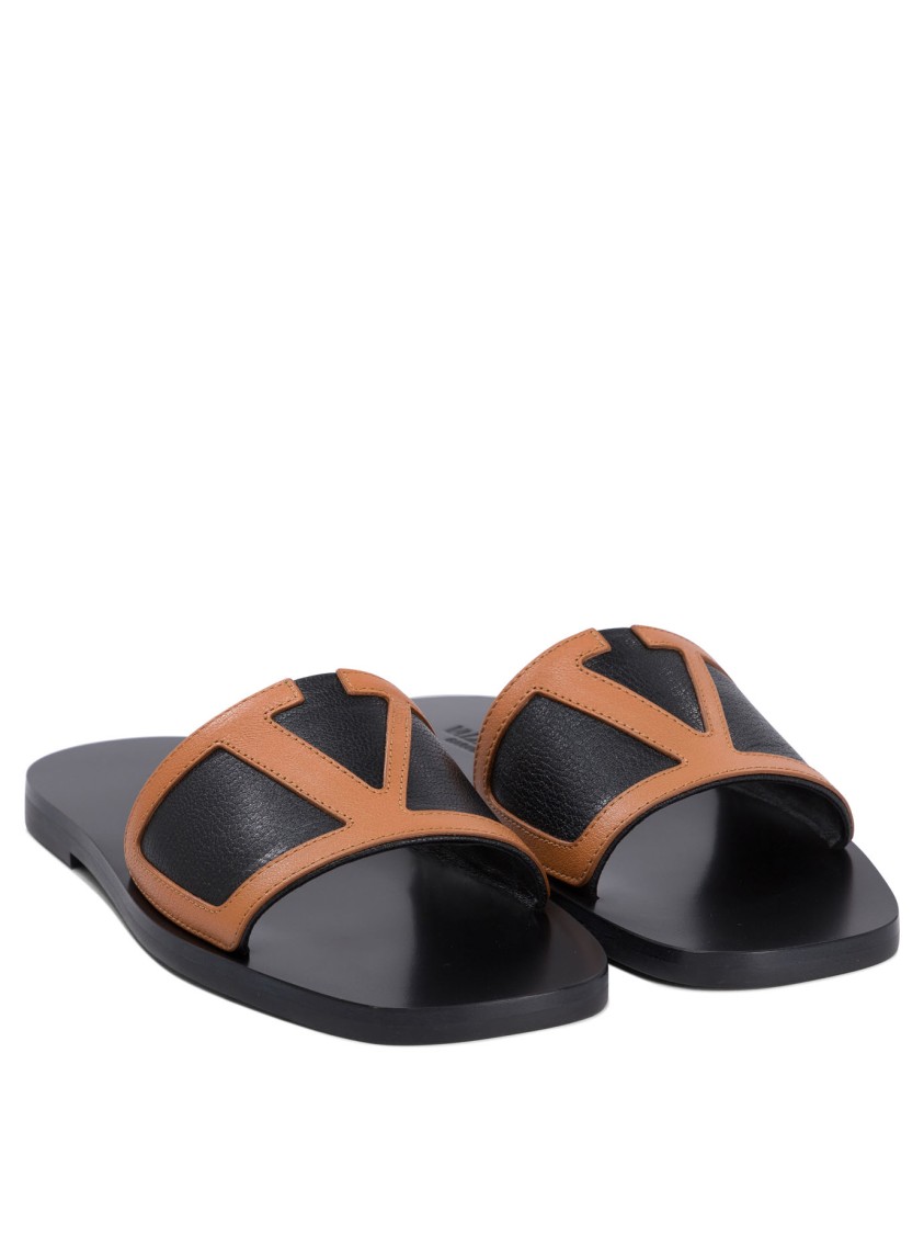 Valentino Garavani "viva Superstar" 5 Mm Slides In Gray