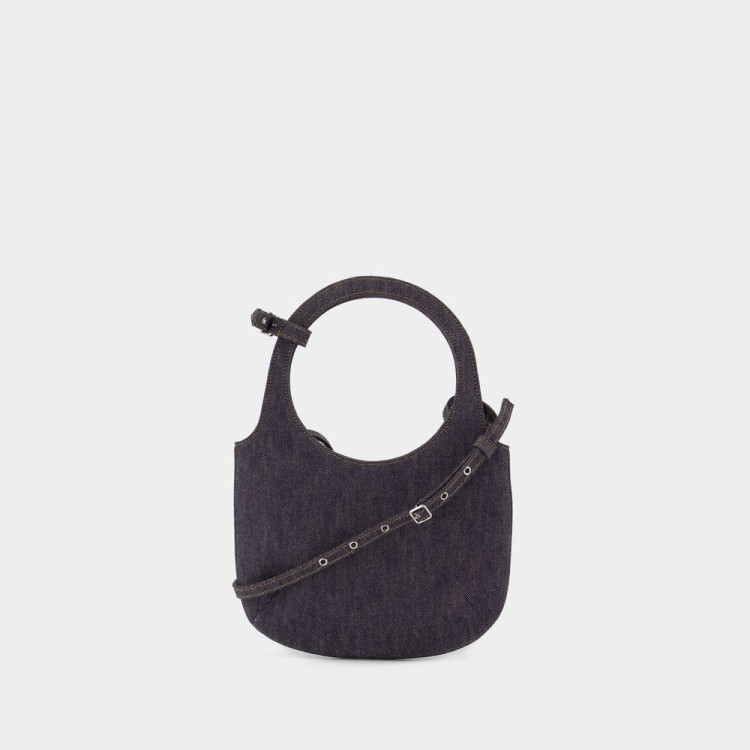 Courrèges Holy Crossbody - Cotton - Grey Shoulder Bag | THE LIST Courrèges Holy Crossbody - Cotton - Grey Shoulder Bag | THE LIST