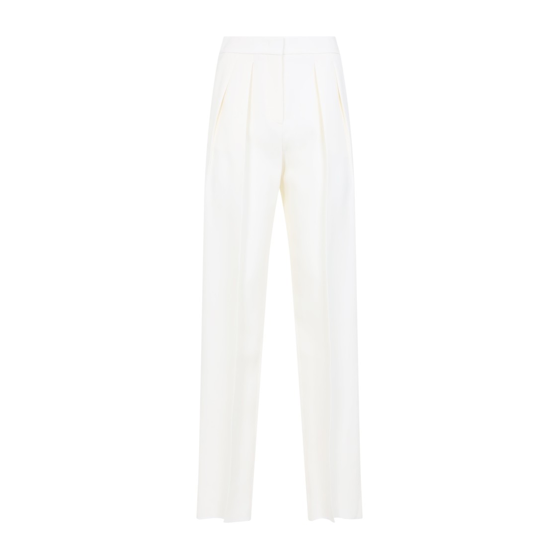 Giorgio Armani Hemp Jersey Relaxed-fit Trousers In White