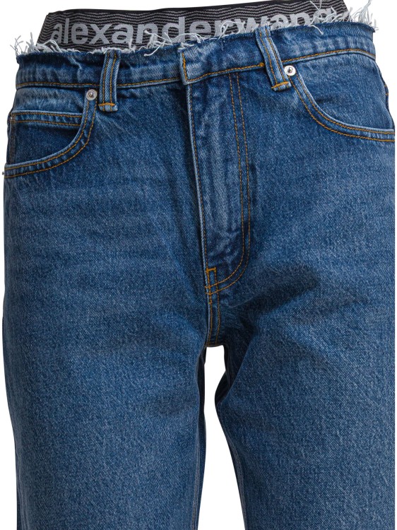 ALEXANDER WANG DENIM コーティング　デニム Alexander Wang Crystal カーペンタージーンズ | ブルー