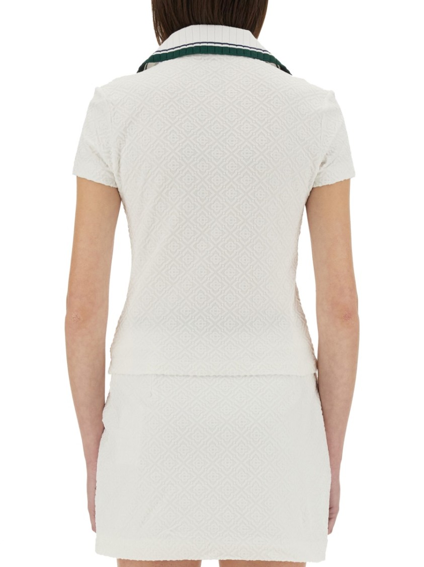 CASABLANCA CASABLANCA RIBBED COLLAR SHIRT