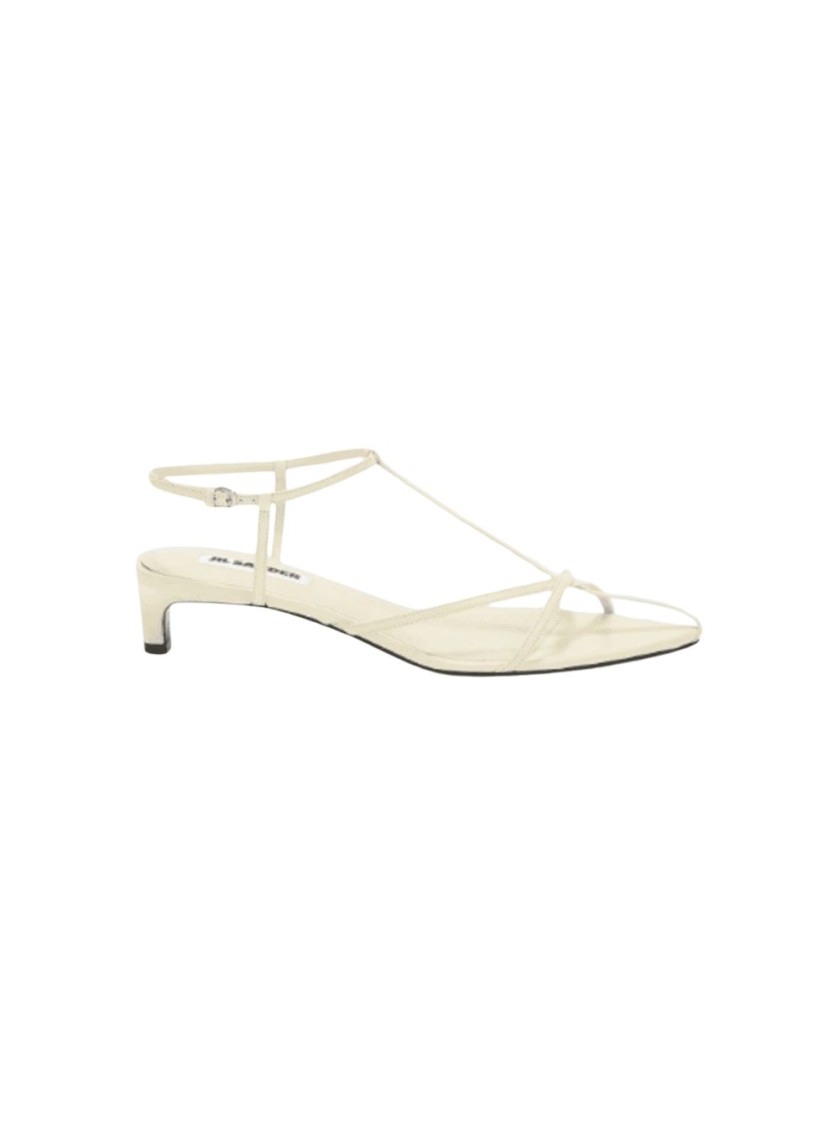 JIL SANDER JIL SANDER SANDAL HEEL CHALK 
