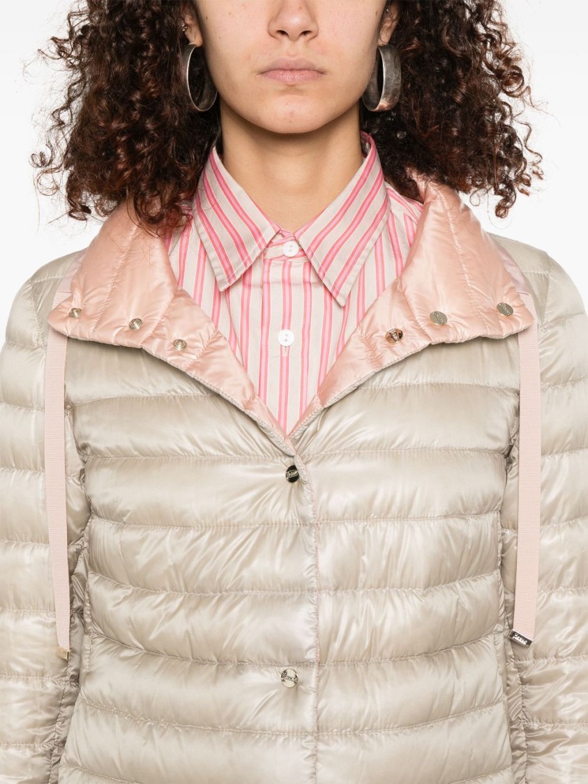 ブルゾン Herno Quilted Lightweight Polyamide Jacket With Contrasting Herno Quilted Lightweight Polyamide Jacket With Contrasting