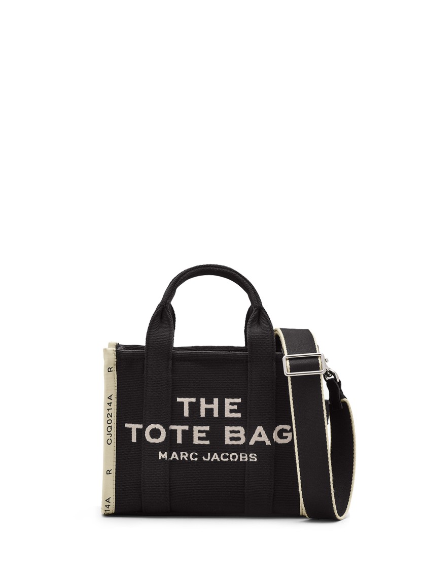 Marc Jacobs Small Black Canvas Tote Bag In Black