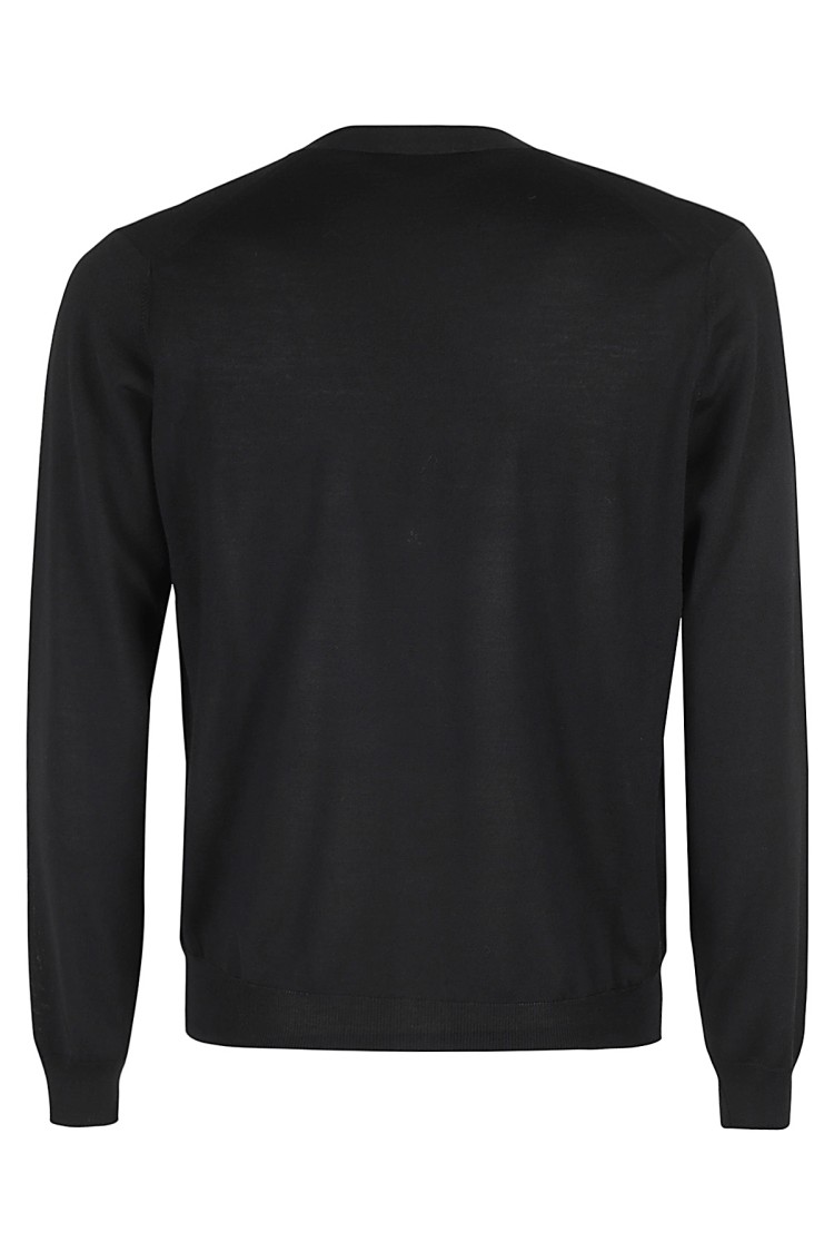 Filippo De Laurentiis Cardigan Bott ml R Merino In Black
