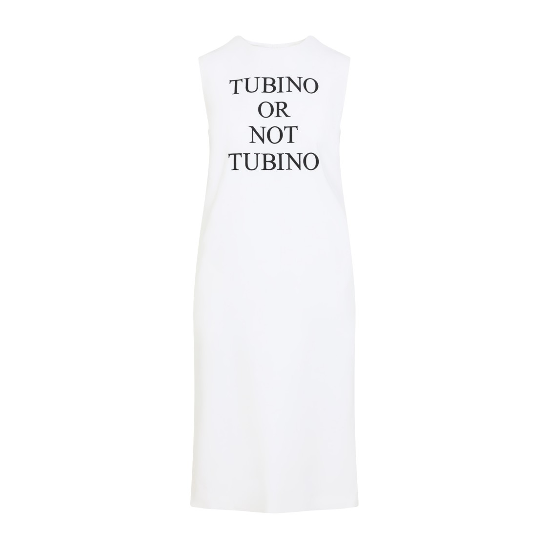 Moschino Slogan-print Midi Dress In White
