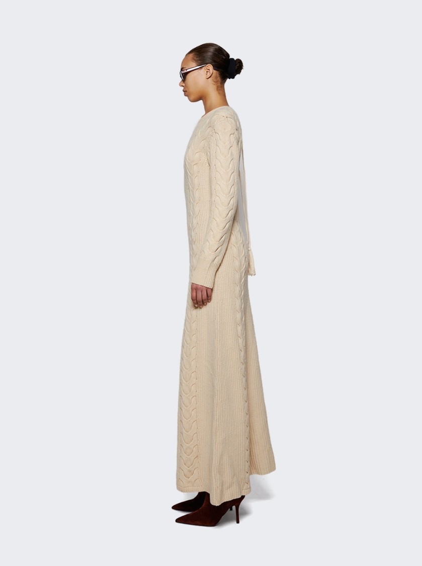 JOHANNA ORTIZ JOHANNA ORTIZ AZURE HORIZONS ANKLE DRESS ECRU