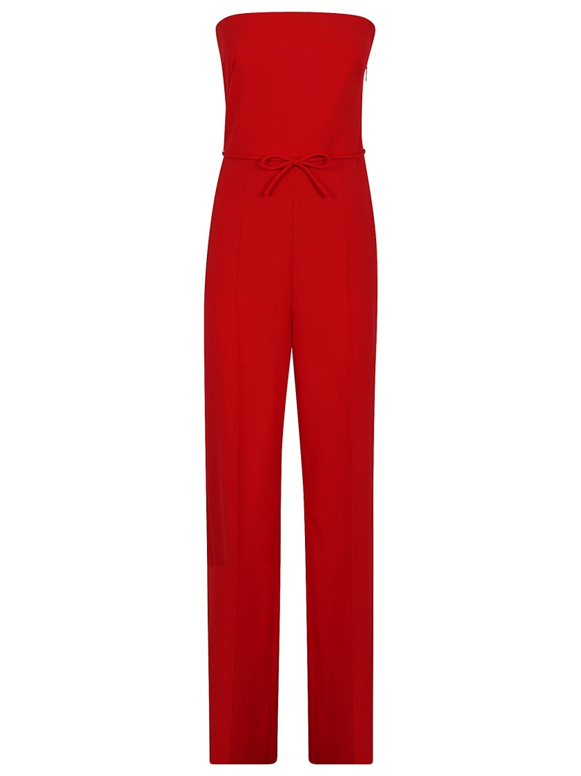 VALENTINO VALENTINO DRY TAILORING WOOL SOLID JUMPSUIT 