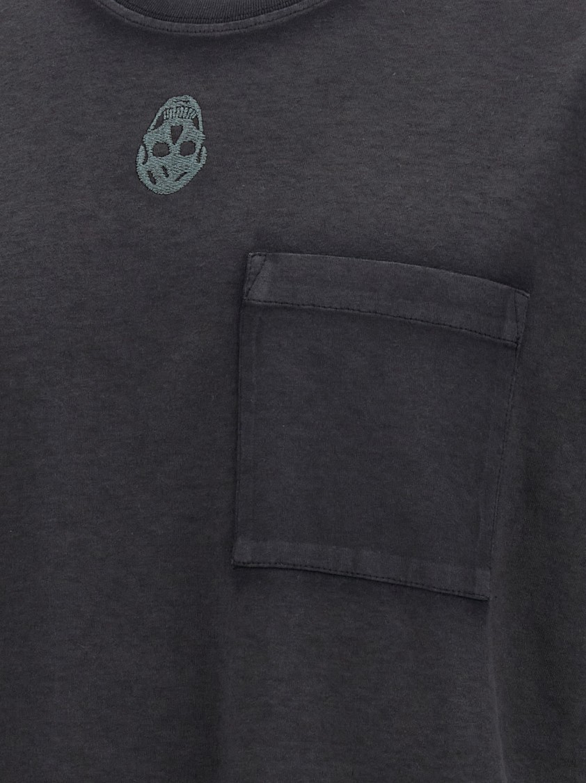Alexander Mcqueen Faded T-shirt In Black