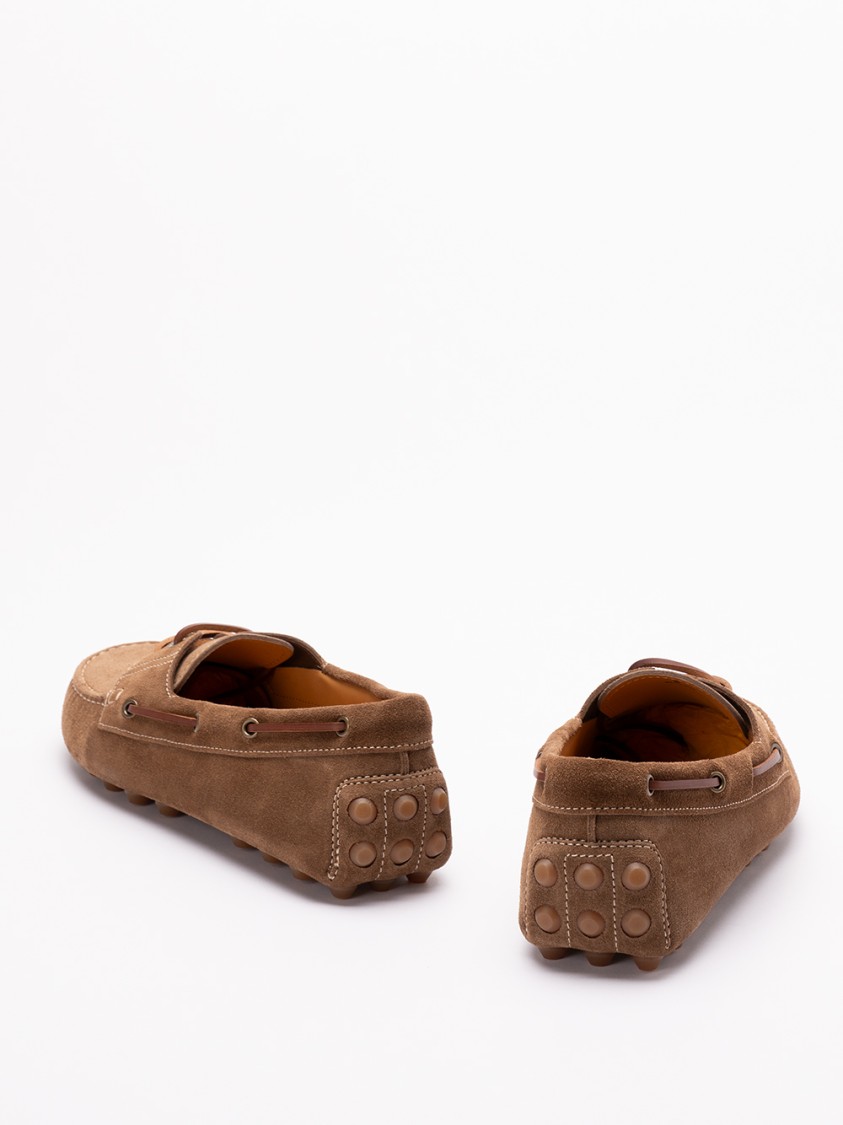 Tod's Brown Calf Leather Slipper Loafers