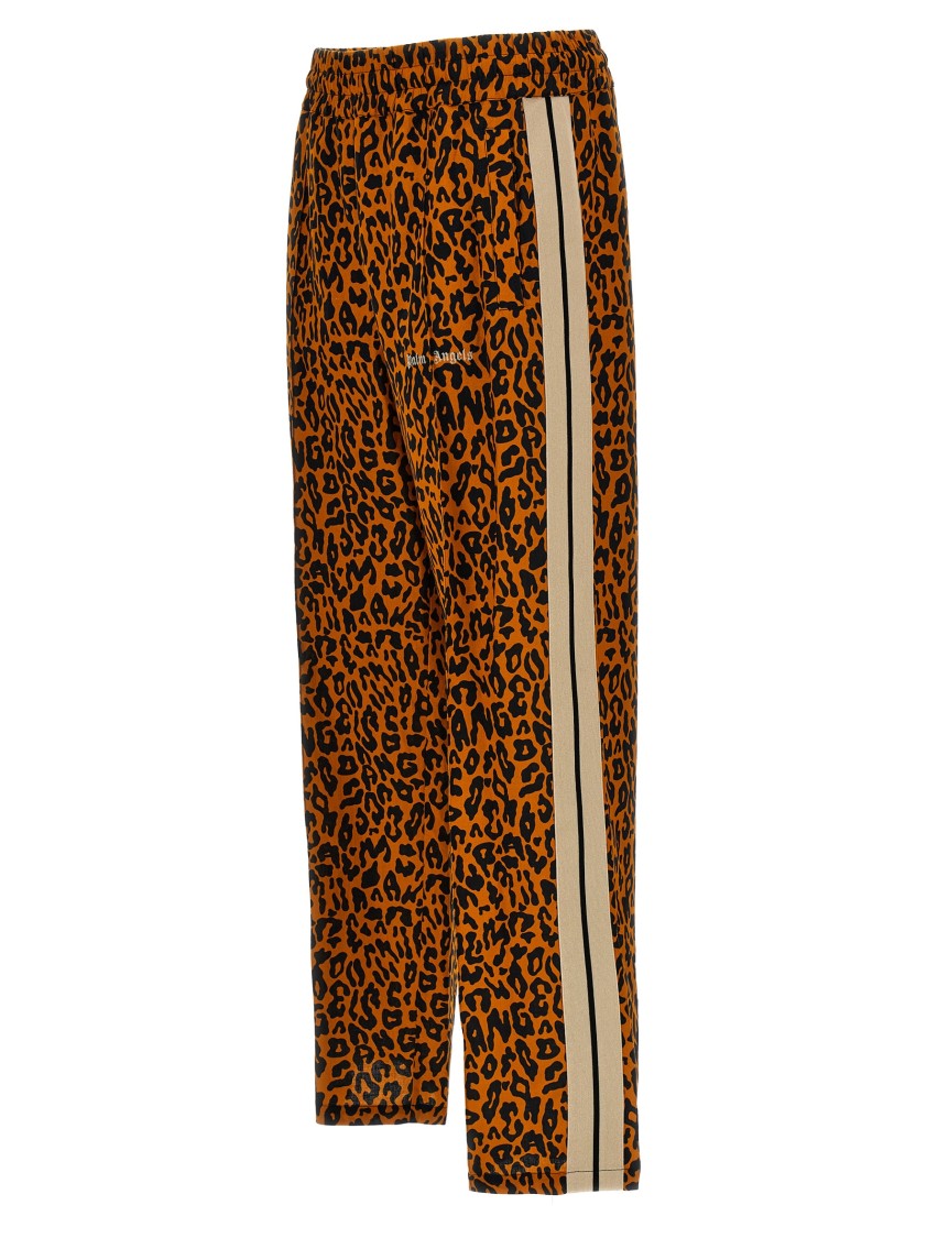 Palm Angels 'animal Print Side Stripe Joggers' In Animal Print
