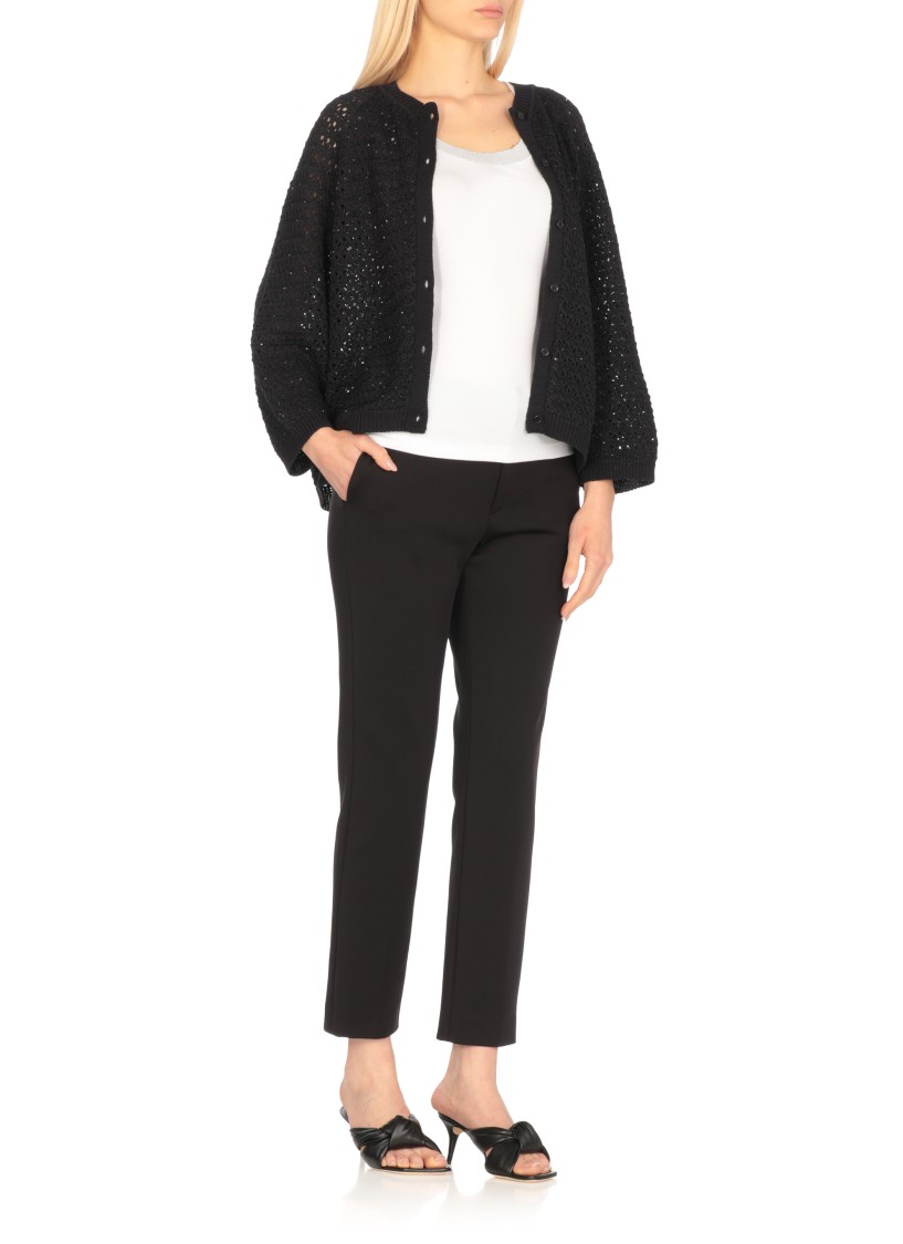 Shop Fabiana Filippi Blue Cotton Sweater