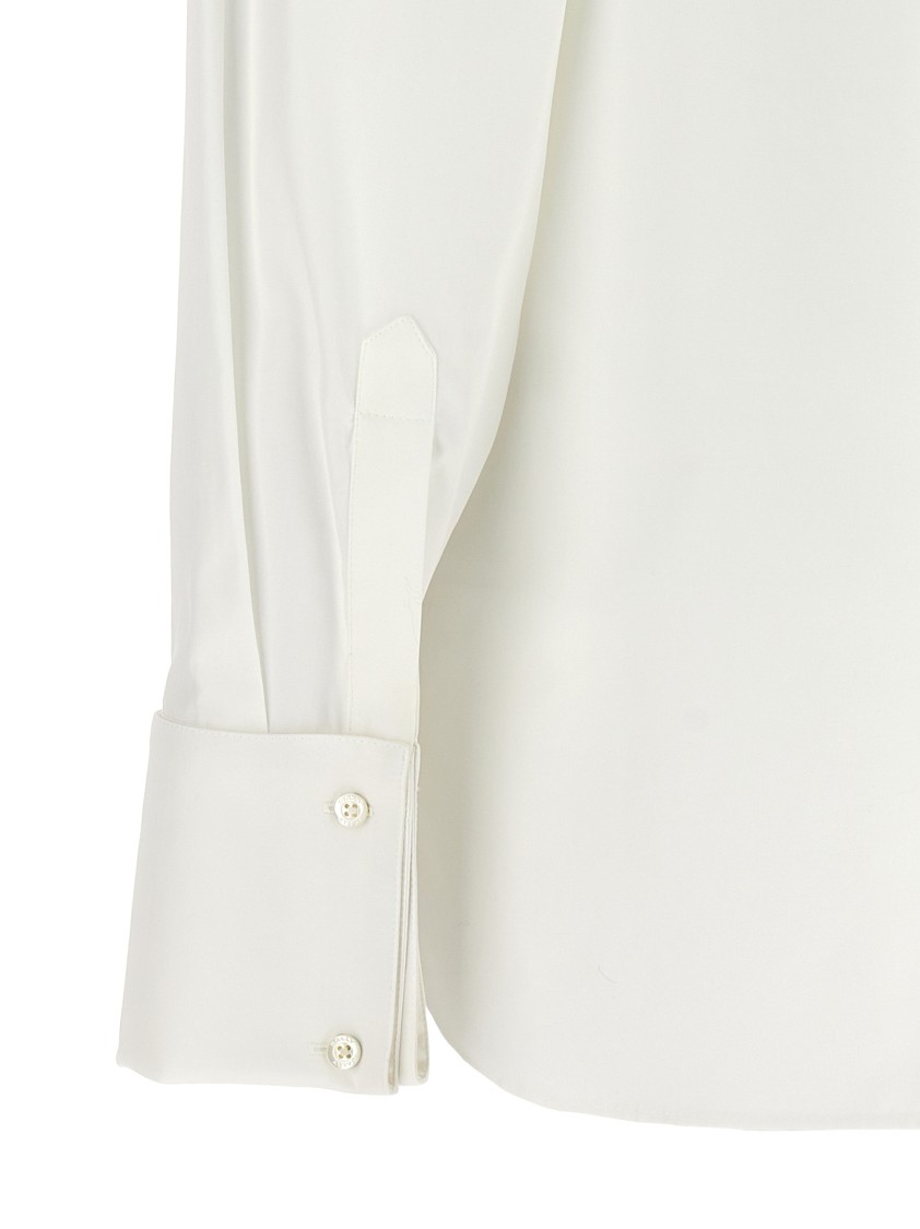 Bally Shirt Collar Long Sleeves In White
