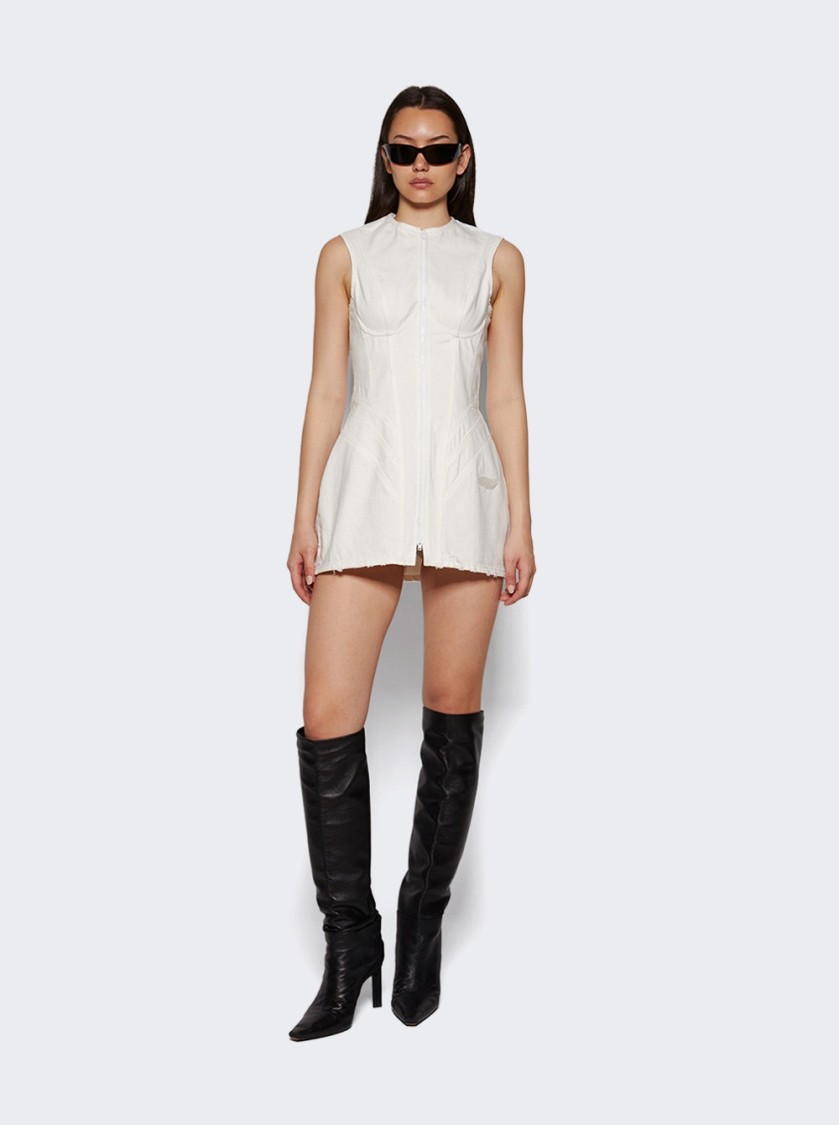 Natasha Zinko Perfect Body Jean Dress White