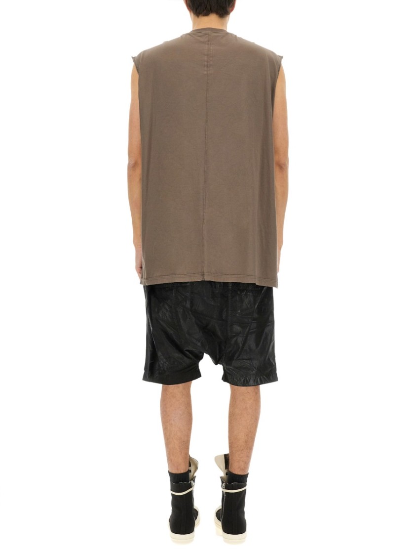 Shop Rick Owens Drkshdw Drkshdw By Rick Owens Oversized Cotton T-shirt With Relaxed Fit In Brown