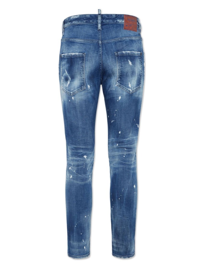 Dsquared2 Dsquared Men Slim Jeans With A Lived-in Effect