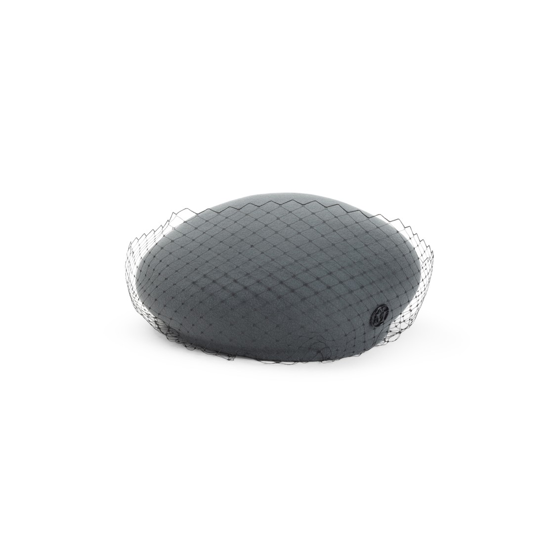 Maison Michel Wool Felt Beret In Gray