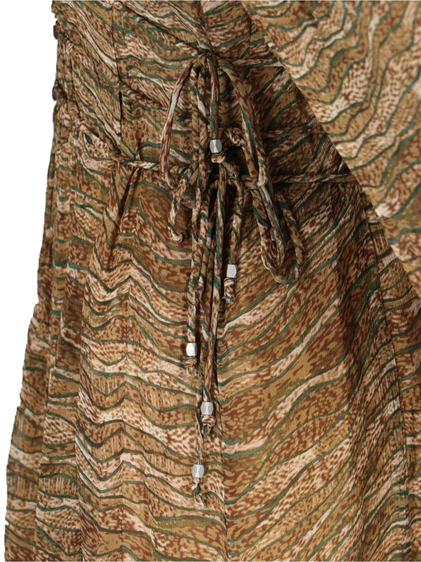 Shop Isabel Marant Étoile "amara" Maxi Draped Dress – Green